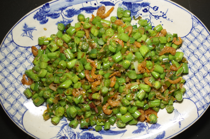 R0054822_Stir fried string beans with dried shrimp