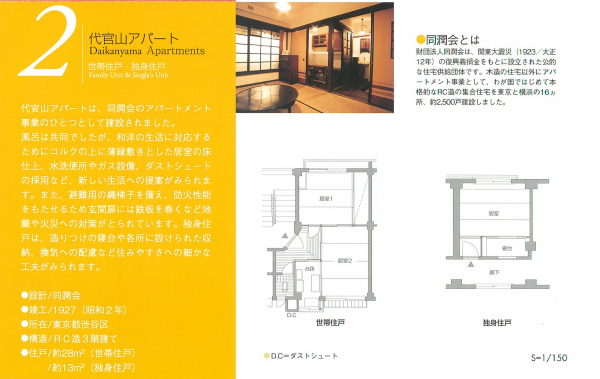 マンションのルーツを体験する＜1＞同潤会・代官山アパート